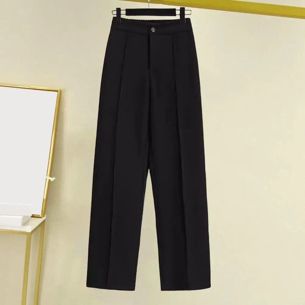 Fashion Office Wear High Waist Formal Suit Trousers Elegant Workwear Dress Pants 3