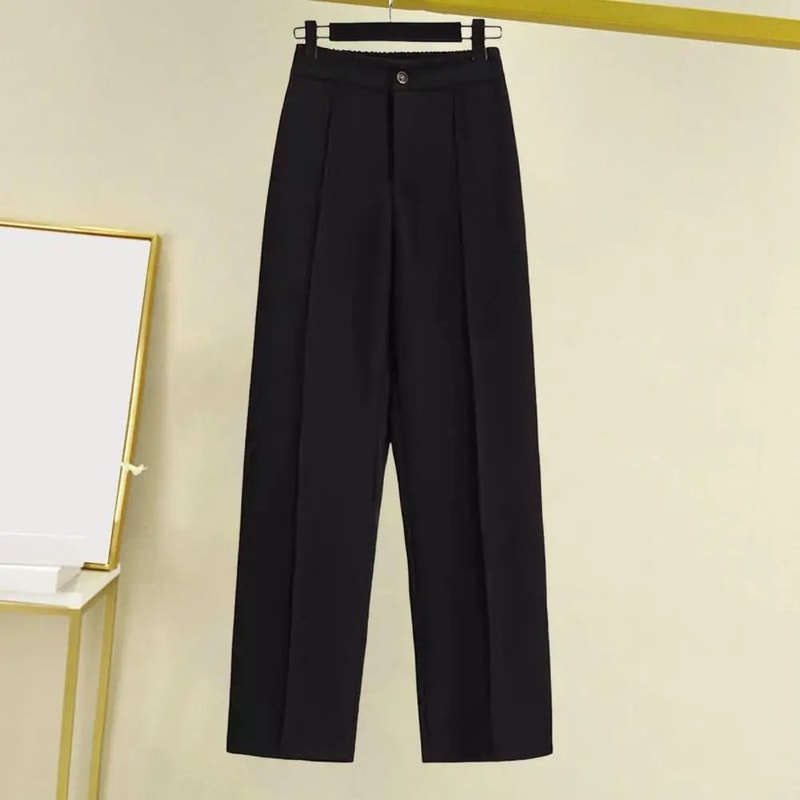 Fashion Office Wear High Waist Formal Suit Trousers Elegant Workwear Dress Pants 3