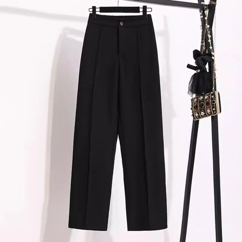 Fashion Office Wear High Waist Formal Suit Trousers Elegant Workwear Dress Pants 5