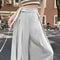 Botvotee Elegant Office Suit Pants High Waisted Wide Leg Baggy Blazer Trousers With Sashes 0