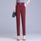 HighWaisted SmallFoot Suit Pants Women StretchSlim AllMatch Draped SlimFitting Trousers 8
