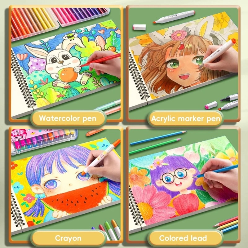 Kawaii Capybara Picture Book A4 Thickened Blank Sketch Art Drawing Supplies For Students 1