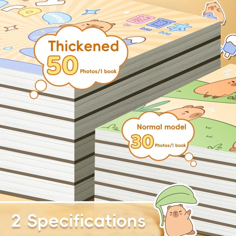 Kawaii Capybara Picture Book A4 Thickened Blank Sketch Art Drawing Supplies For Students 5