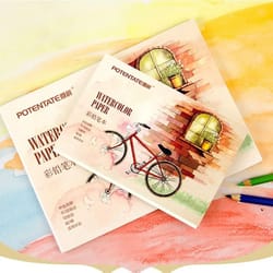 a5/a6 300gsm professional watercolor sketchbook 12 sheets heavyweight drawing handbook