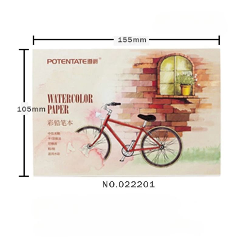 A5A6 300gsm Professional Watercolor Sketchbook 12 Sheets Heavyweight Drawing Handbook 6