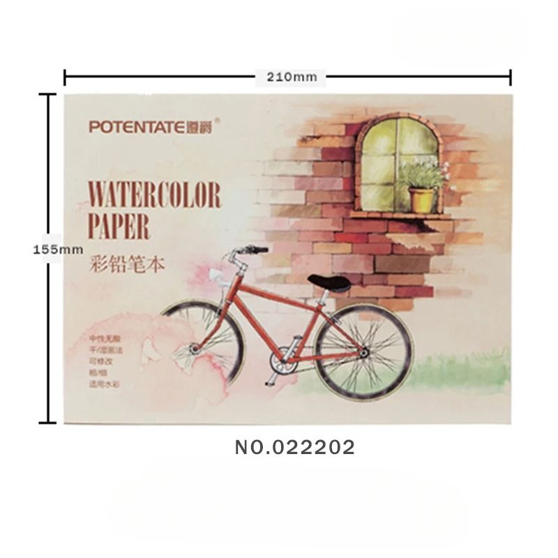 A5A6 300gsm Professional Watercolor Sketchbook 12 Sheets Heavyweight Drawing Handbook 7