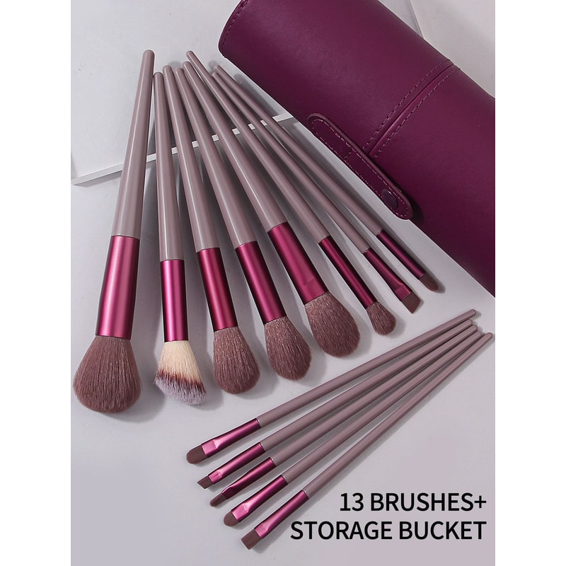 13PCS Professional Makeup Brushes Set Soft Fluffy Foundation Eyeshadow Blending Blush Kabuki Tool 1