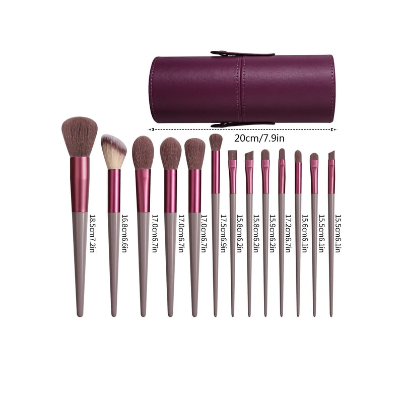 13PCS Professional Makeup Brushes Set Soft Fluffy Foundation Eyeshadow Blending Blush Kabuki Tool 5
