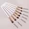 7Pcs Professional Eye Shadow Makeup Brush Set Natural Pony Hair Blending Smudge Shader Kit 5