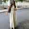HXAO Khaki Elegant Sleeveless Long Dress 2025 Spring Fashion Casual Party Y2k Vestido 4