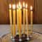 25PCS Natural Beeswax Hanukkah Candles Professional Thin Taper Honey Candles For Ritual Celebratio 2