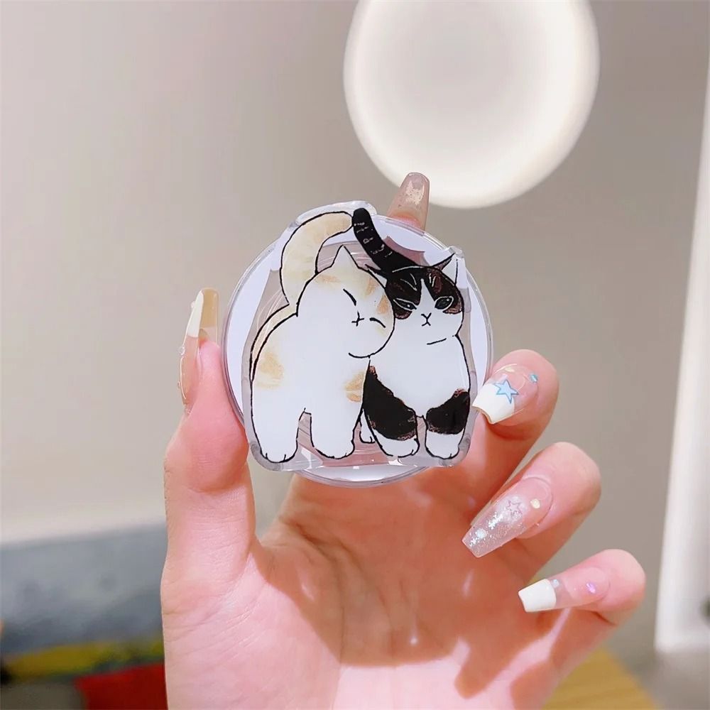 Korean Cute Cartoon Magnetic Griptok For MagSafe IPhone 15 Foldable Phone Grip Stand 13