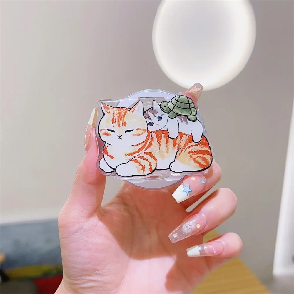 Korean Cute Cartoon Magnetic Griptok For MagSafe IPhone 15 Foldable Phone Grip Stand 16