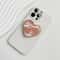 Luxury HeartShaped Shell Drop Adhesive Phone Grip Electroplated Transparent Griptok Stand 9