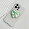 Luxury HeartShaped Shell Drop Adhesive Phone Grip Electroplated Transparent Griptok Stand 6