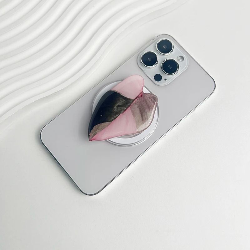 Tropical Leaf Magnetic Phone Grip Holder For MagSafe IPhone Samsung Fashion Decoration 7