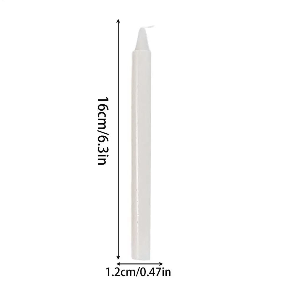 10PCS Natural Wax Unscented Taper Candles Professional Survival Celebration Support System 6