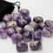 25PCS Natural Amethyst Crystal Rune Stones Set Irregular Divination Agate Healing Decor 3