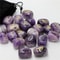 25PCS Natural Amethyst Crystal Rune Stones Set Irregular Divination Agate Healing Decor 3