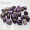 25PCS Natural Amethyst Crystal Rune Stones Set Irregular Divination Agate Healing Decor 5