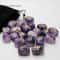 25PCS Natural Amethyst Crystal Rune Stones Set Irregular Divination Agate Healing Decor 6