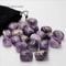25PCS Natural Amethyst Crystal Rune Stones Set Irregular Divination Agate Healing Decor 6