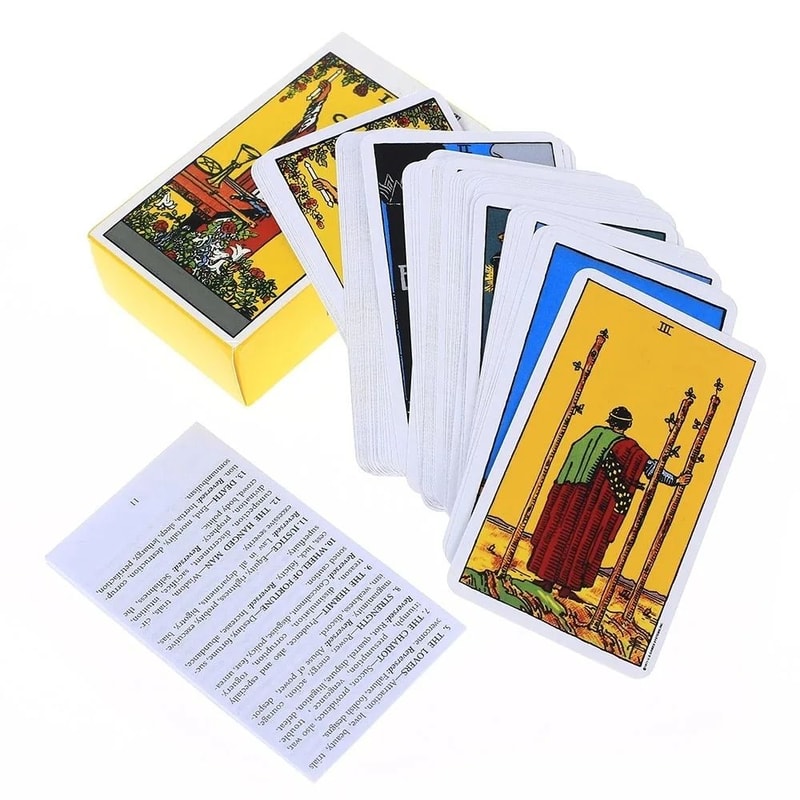 Rider Waite Tarot Deck Professional Divination Oracle Cards English Spanish Versions 4