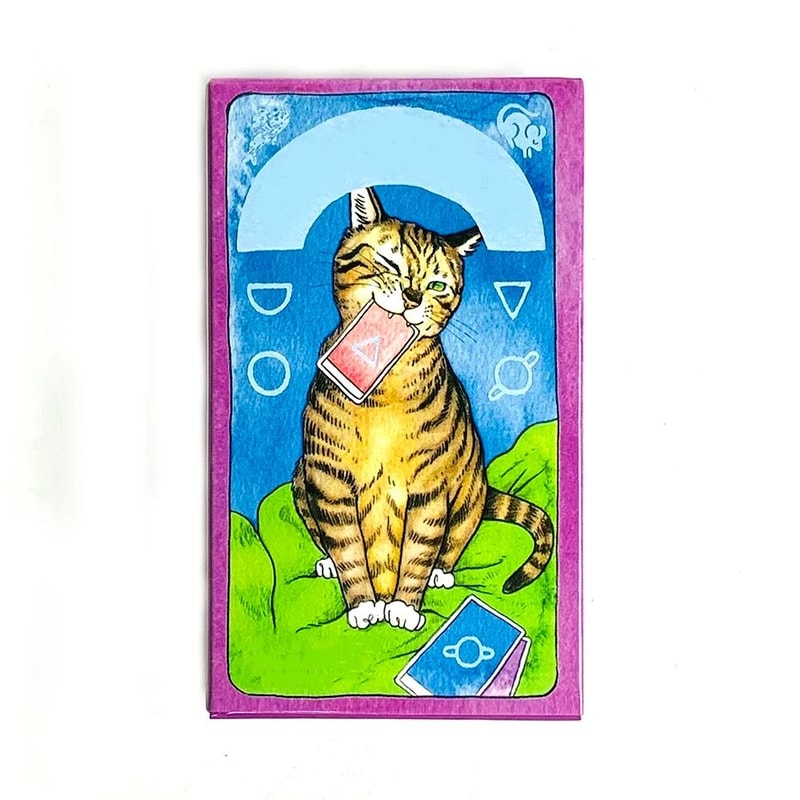 78PCS Cute Cat Tarot Deck English Edition Divination Oracle Cards For Gifts Board Games 1