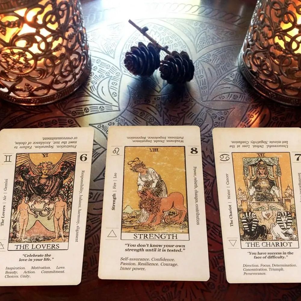 Beginner Tarot Deck With Keywords Meanings Antiqued Learning Tarot 78Card Set 2