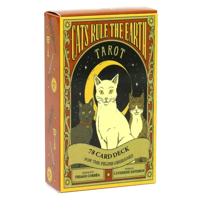 Cats Rule Earth Tarot Deck 78Card Professional Divination English Edition Oracle 0