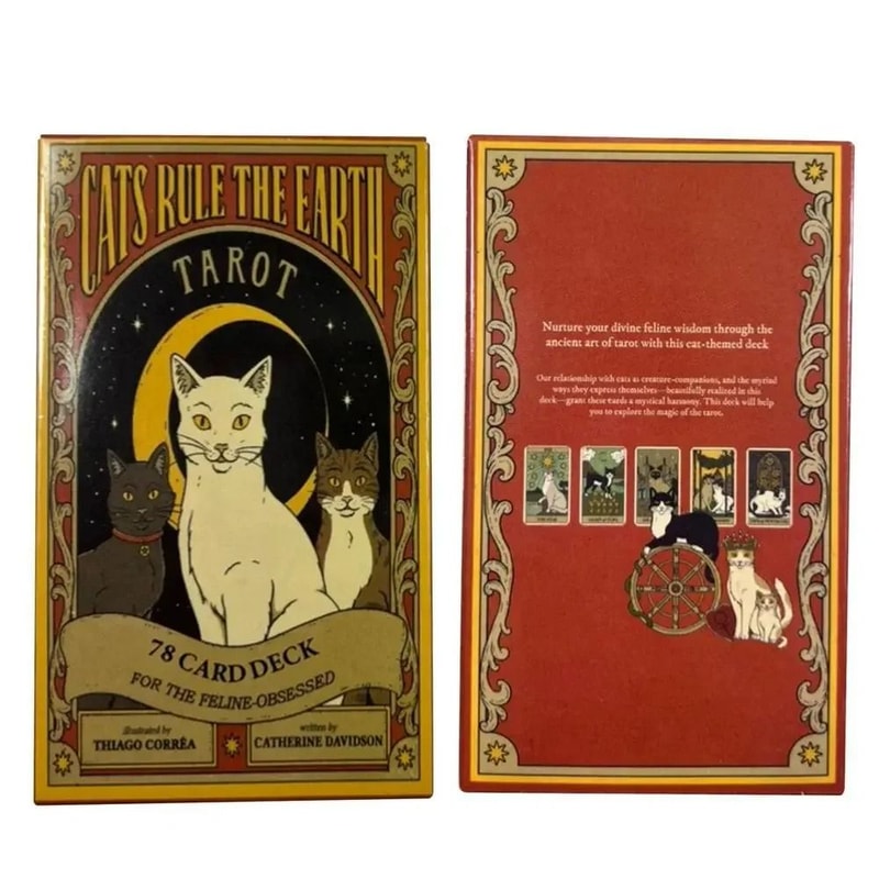 Cats Rule Earth Tarot Deck 78Card Professional Divination English Edition Oracle 4