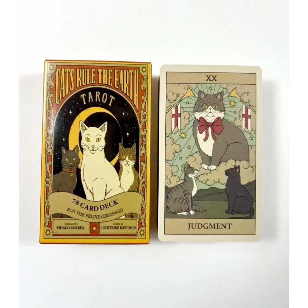 Cats Rule Earth Tarot Deck 78Card Professional Divination English Edition Oracle 6