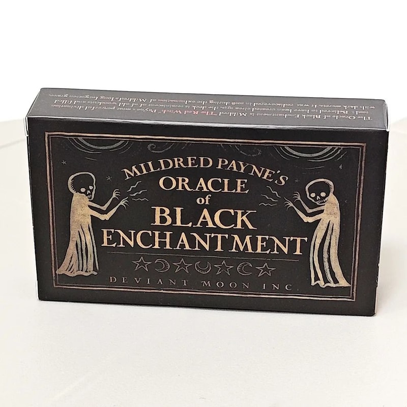 Mildred Paynes Oracle Of Black Enchantment 52Card Woodblock Style Divination Deck 0