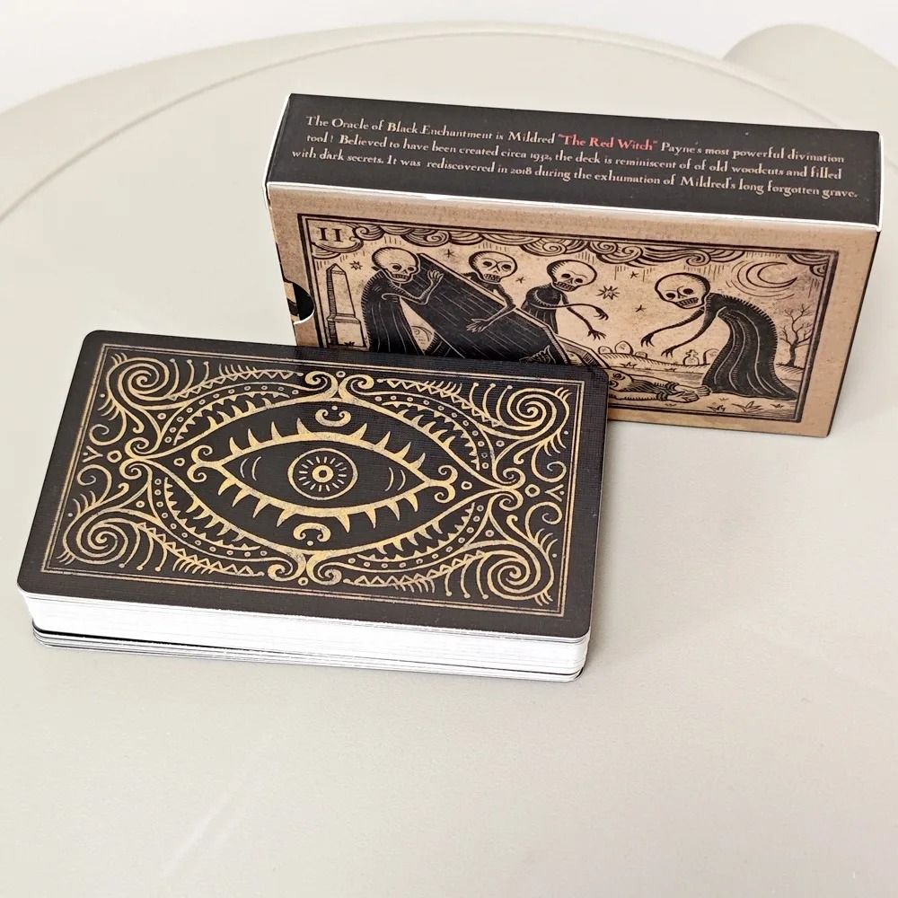 Mildred Paynes Oracle Of Black Enchantment 52Card Woodblock Style Divination Deck 1