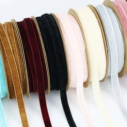 10-meter velvet ribbon roll | professional 0.39 in christmas lace & gift wrapping decoration