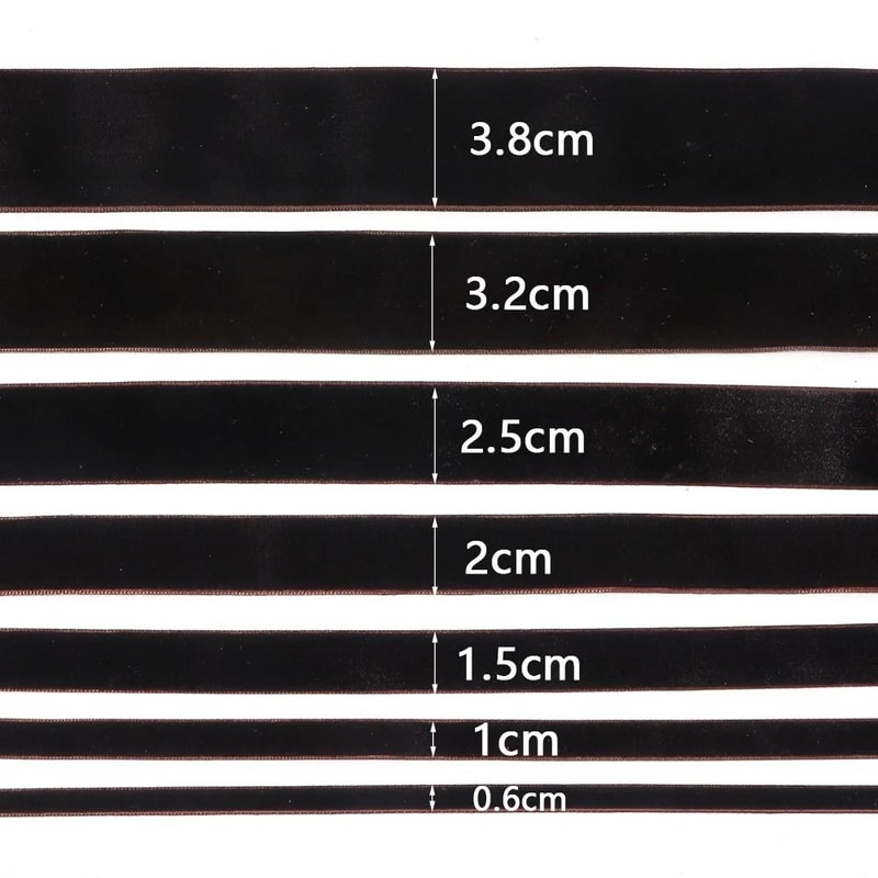 Professional MultiWidth Velvet Ribbon Premium 510 Yard Gift Packaging Christmas Decor System 1