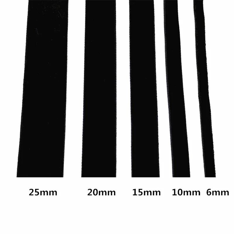 Professional MultiWidth Velvet Ribbon Premium 5Yard Wedding Gift Wrapping DIY Bowknot System 1