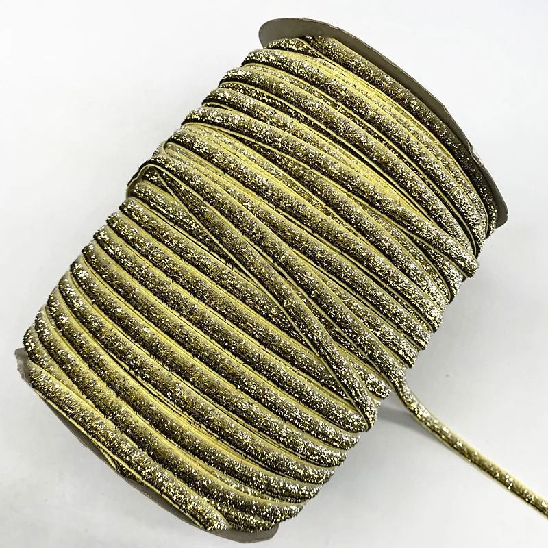 6mm Glitter Velvet Ribbon Professional SingleFace NonElastic Headband Bow Decoration 18