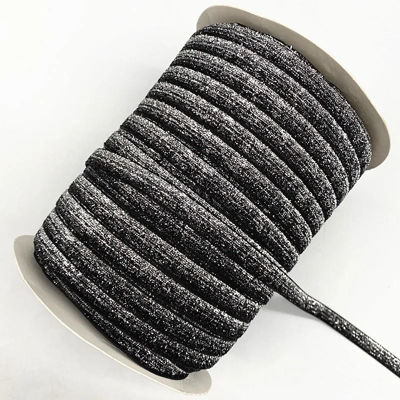 6mm Glitter Velvet Ribbon Professional SingleFace NonElastic Headband Bow Decoration 1