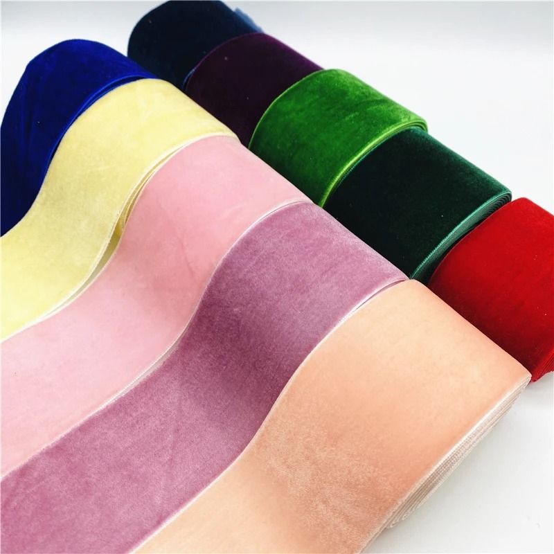 2Yard Lot Premium 197 In Velvet Ribbon Professional Wedding Gift Wrapping DIY Sewing System 1