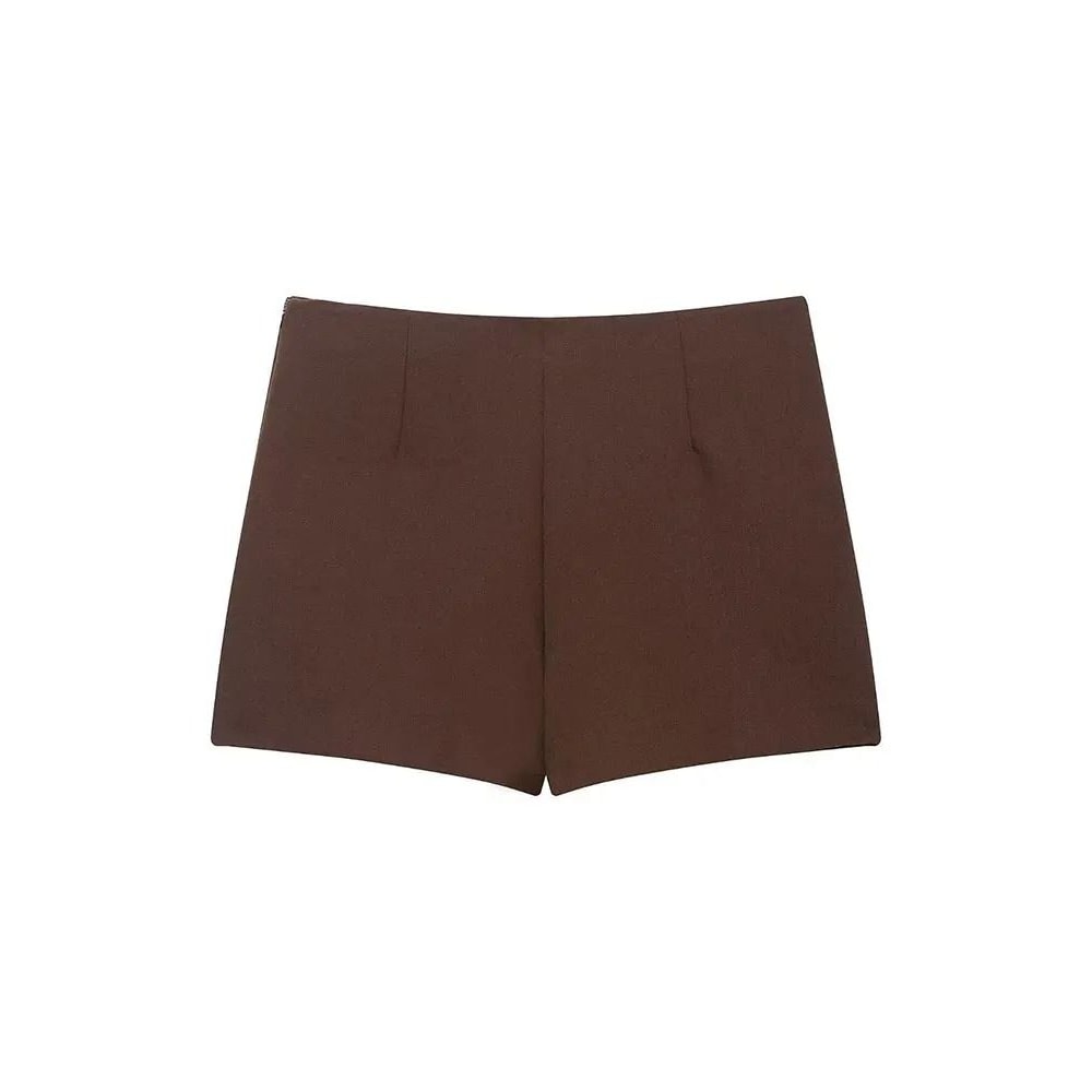 HH 2025 Autumn Asymmetric Culottes Womens HighWaist ALine Pantskirt With Metal Applique 3