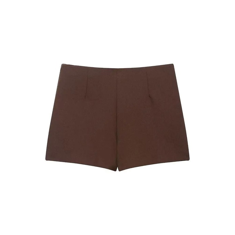 HH 2025 Autumn Asymmetric Culottes Womens HighWaist ALine Pantskirt With Metal Applique 3