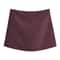 TFMLN New Spring Solid Skort Womens Fashion SideZipper Mini ShortsSkirt System 2