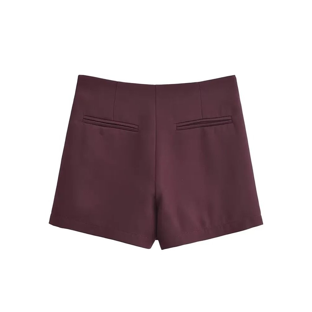 TFMLN New Spring Solid Skort Womens Fashion SideZipper Mini ShortsSkirt System 3