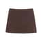 TFMLN New Spring Solid Skort Womens Fashion SideZipper Mini ShortsSkirt System 9