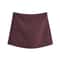 TFMLN New Spring Solid Skort Womens Fashion SideZipper Mini ShortsSkirt System 6