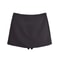 TFMLN New Spring Solid Skort Womens Fashion SideZipper Mini ShortsSkirt System 8