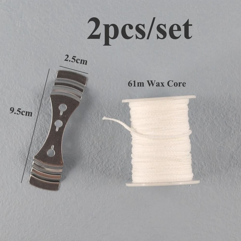 Smokeless PreWaxed Candle Wicks Professional Cotton Core DIY Handmade Candle Tooling System 11
