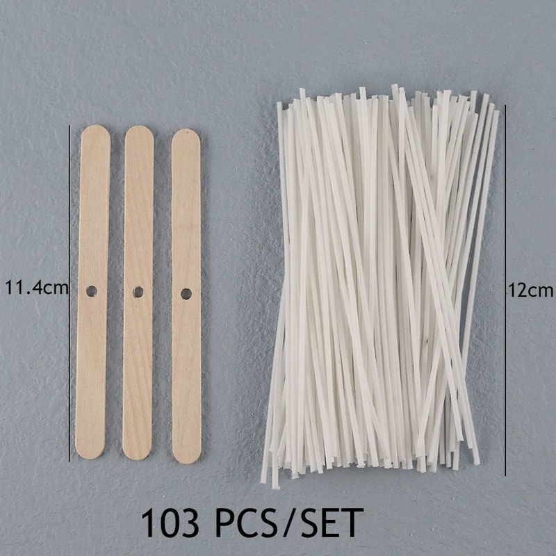 Smokeless PreWaxed Candle Wicks Professional Cotton Core DIY Handmade Candle Tooling System 8