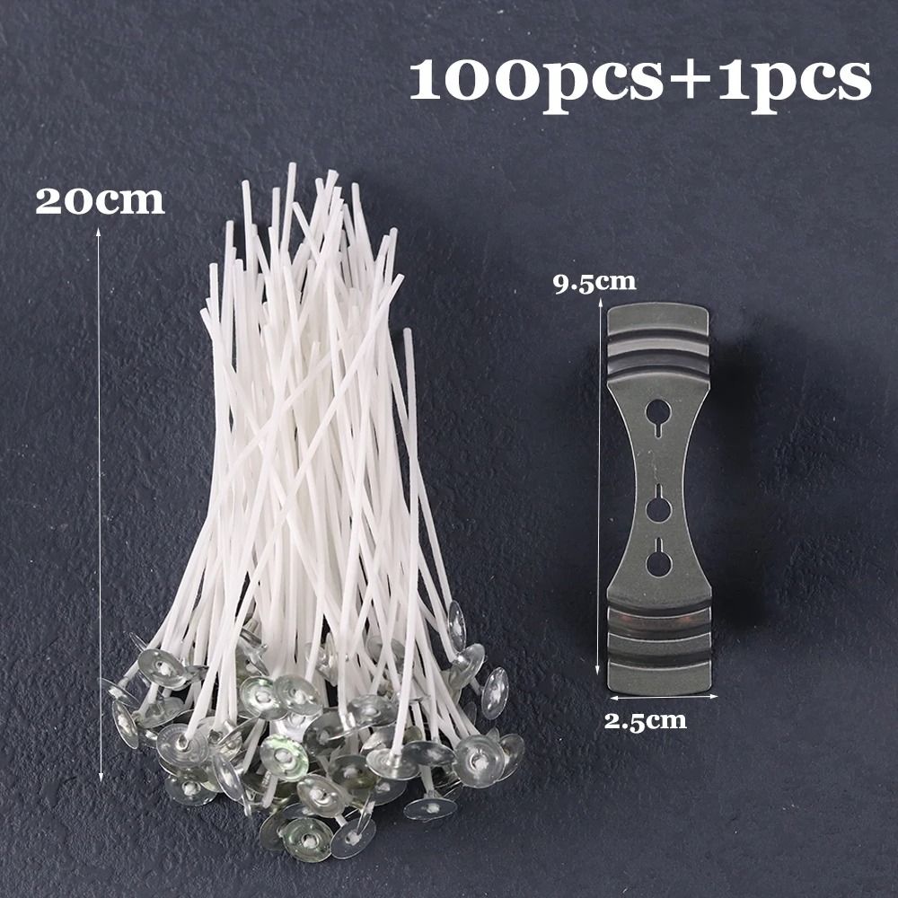 Smokeless PreWaxed Candle Wicks Professional Cotton Core DIY Handmade Candle Tooling System 14